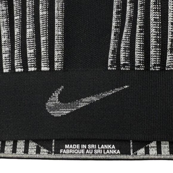 NIKE Flyknit Womens High Support Non-Padded Sports Bra Size Small Black Gray - Picture 6 of 8